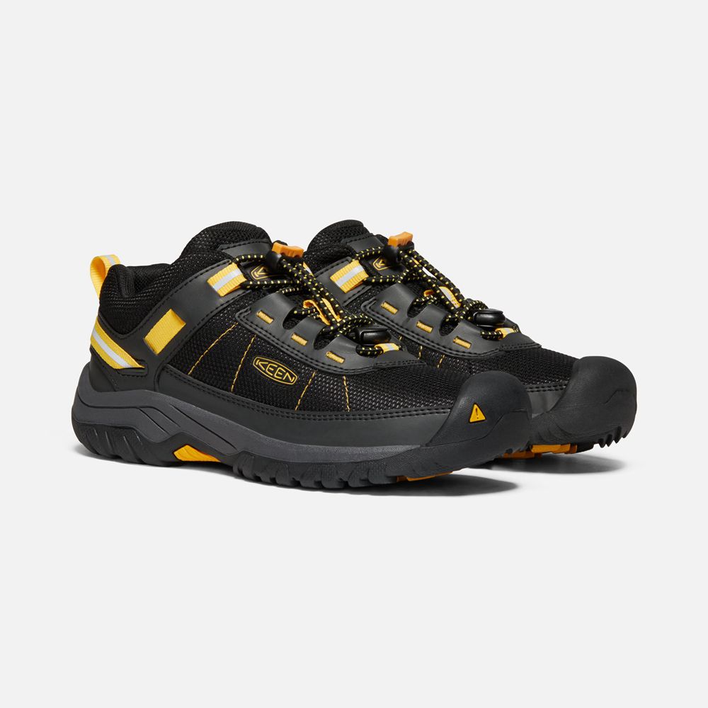 Baskets Keen Enfant Noir/Jaune | Targhee Sport Vent Shoes | DOCJA-1534